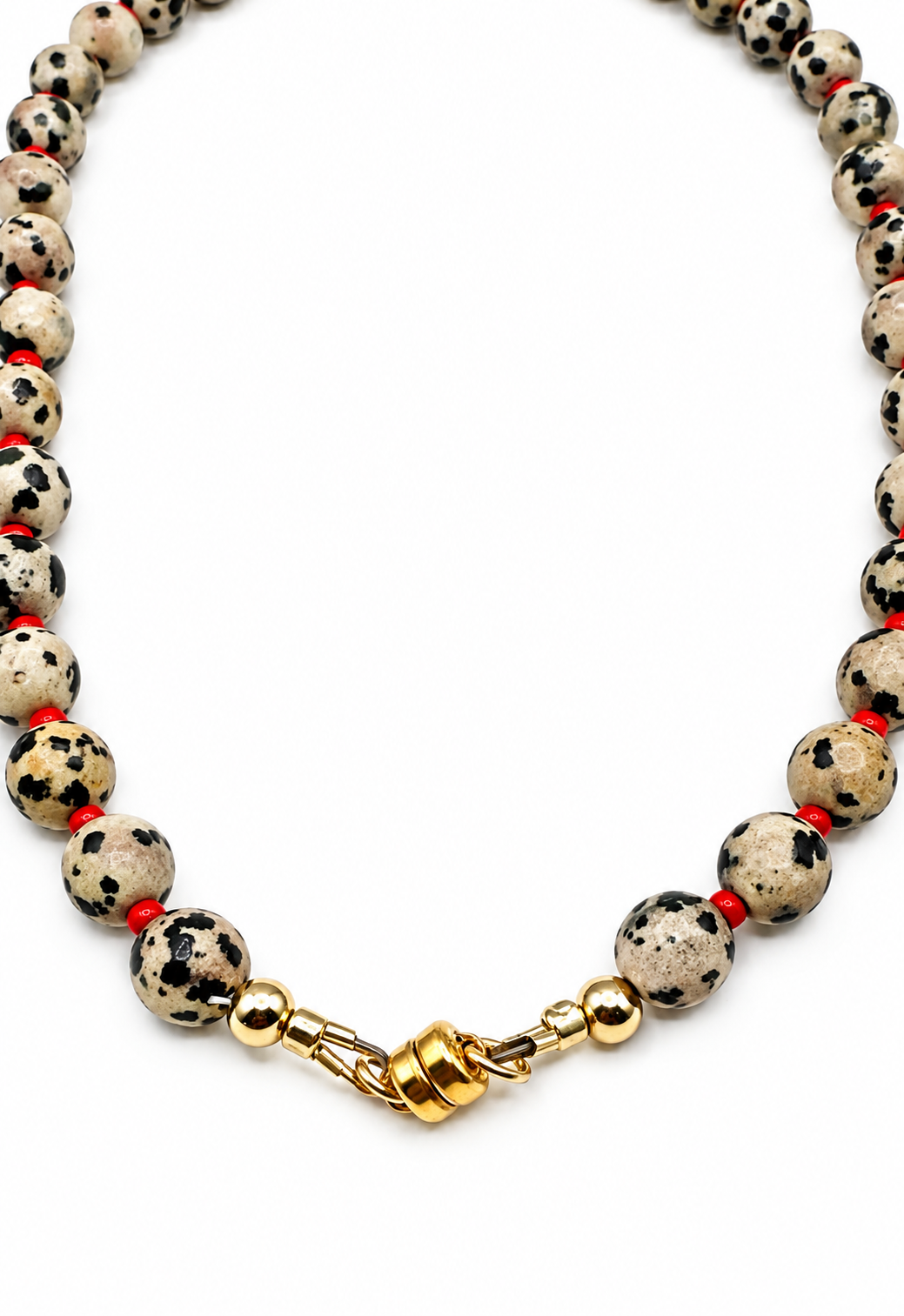 Spotted in Paris Dalmatian Jasper Necklace
