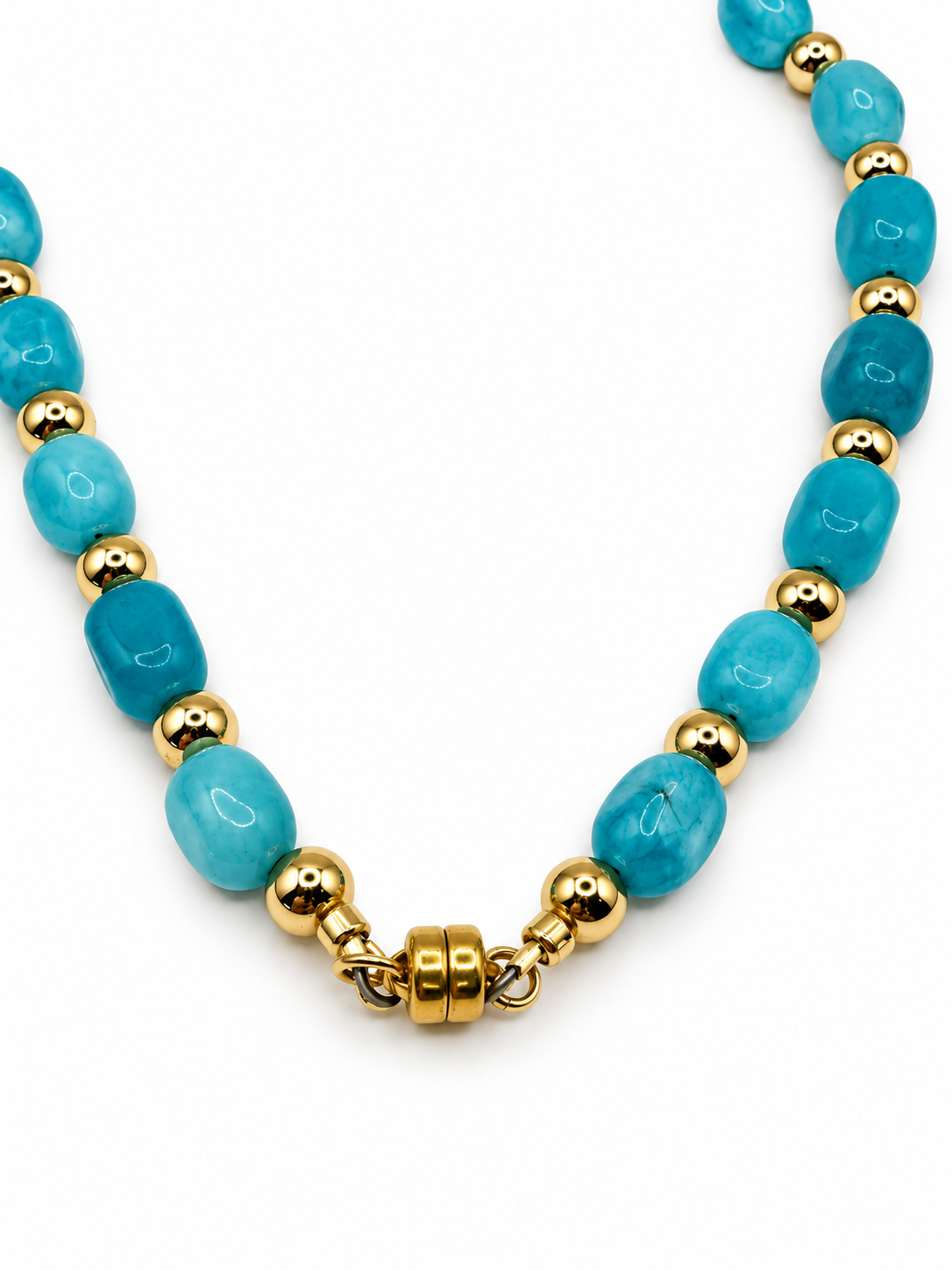 Gone Fishing Semi-Precious Jade Necklace