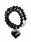 Simply Meant to Be | Semi-Precious Agate Heart Necklace