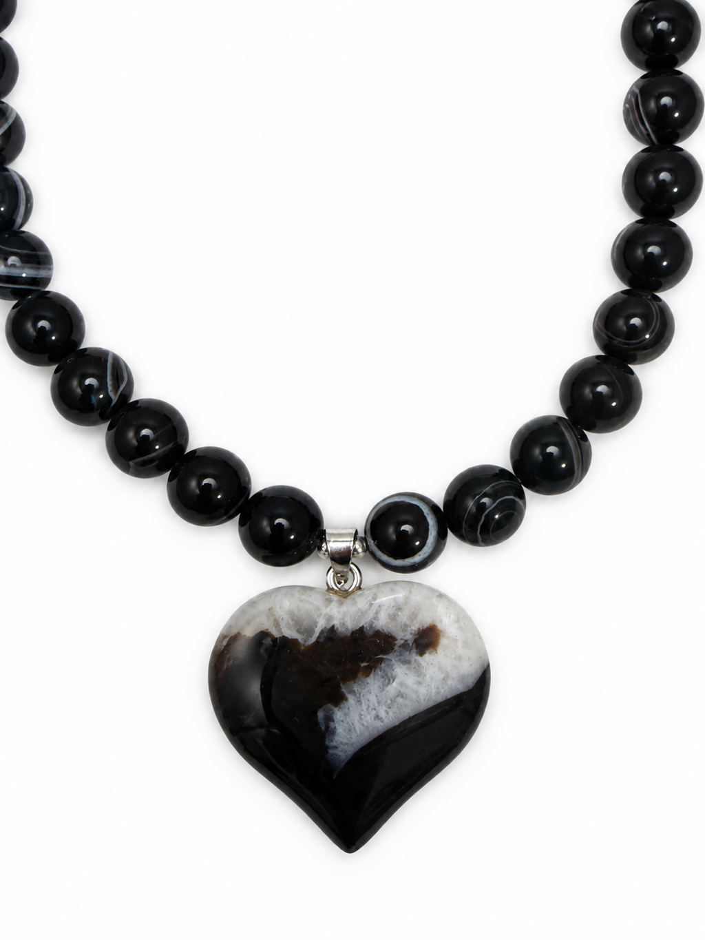 Simply Meant to Be | Semi-Precious Agate Heart Necklace
