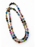 The Double Kitchen Sink | Mixed Semi-Precious Stone Wrap Necklace