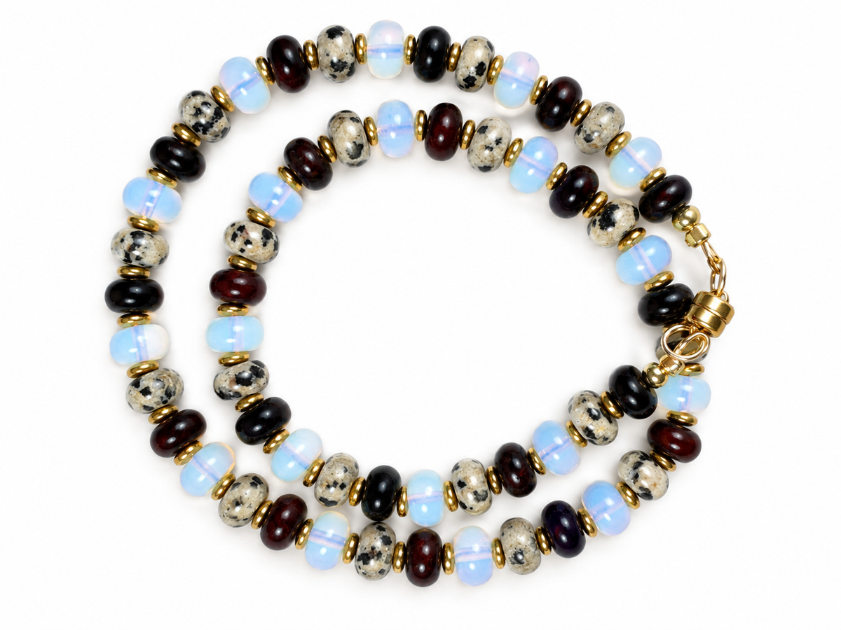 Mixes Signals | Semi Precious, Dalmatian Jasper, Opalite